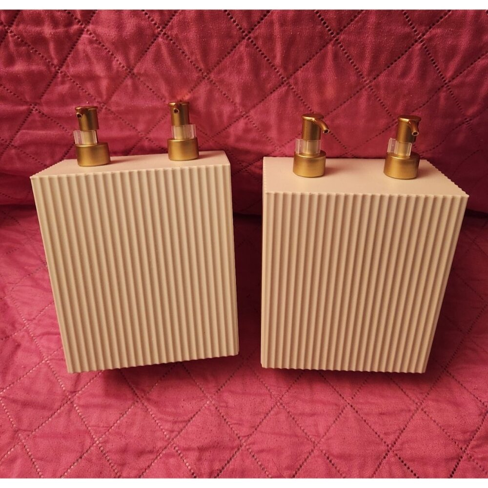 White 2 In 1 Double Pump Bottles Set of 2 NWT